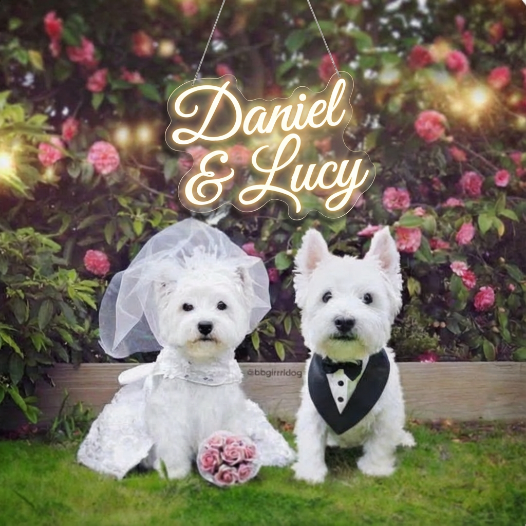 Custom Neon Sign | Custom Pet Wedding Neon Sign |Light Up Pet Brithday Party Sign| Custom Logo Sign