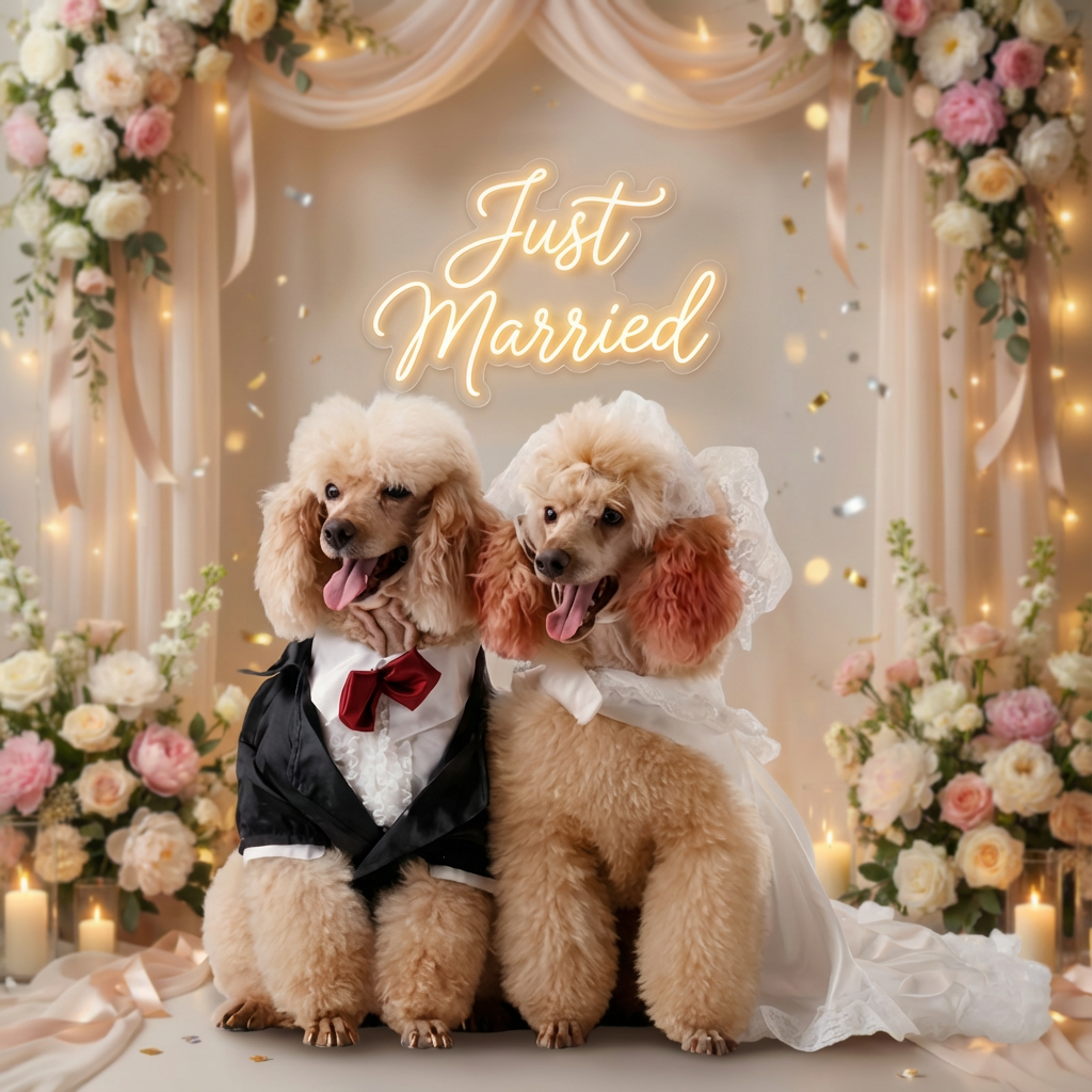 Custom Neon Sign | Custom Pet Wedding Neon Sign |Light Up Pet Brithday Party Sign| Custom Logo Sign