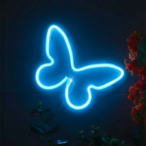 Butterfly Neon Sign| Custom Name Neon Sign For Kids Bedroom | Personalized Gift For Kids | Kids Room Decor