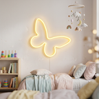 Butterfly Neon Sign| Custom Name Neon Sign For Kids Bedroom