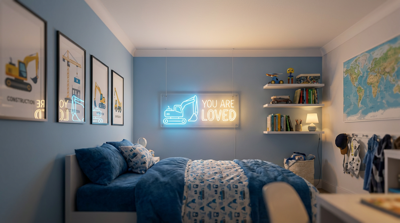 Custom Name Neon Sign For Kids Bedroom | Personalized Gift For Kids | Kids Room Decor