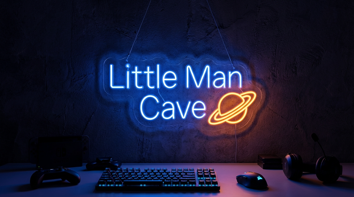 Custom Name Neon Sign For Kids Bedroom | Personalized Gift For Kids | Little man cave neon