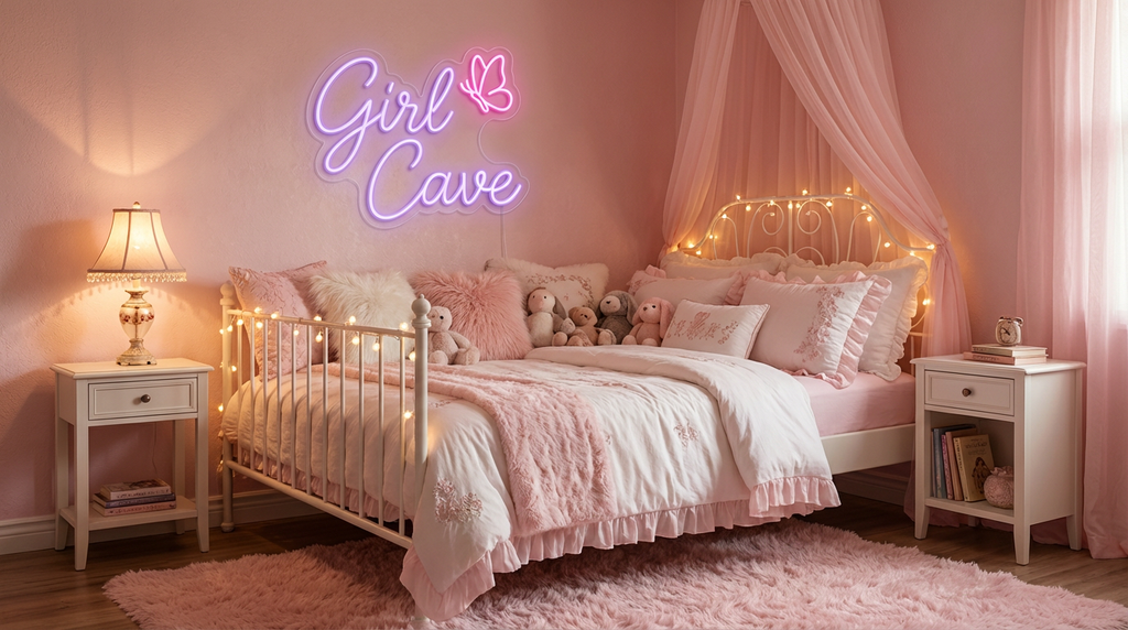 Custom Name Neon Sign For Kids Bedroom | Personalized Gift For Kids | girl cave Decor