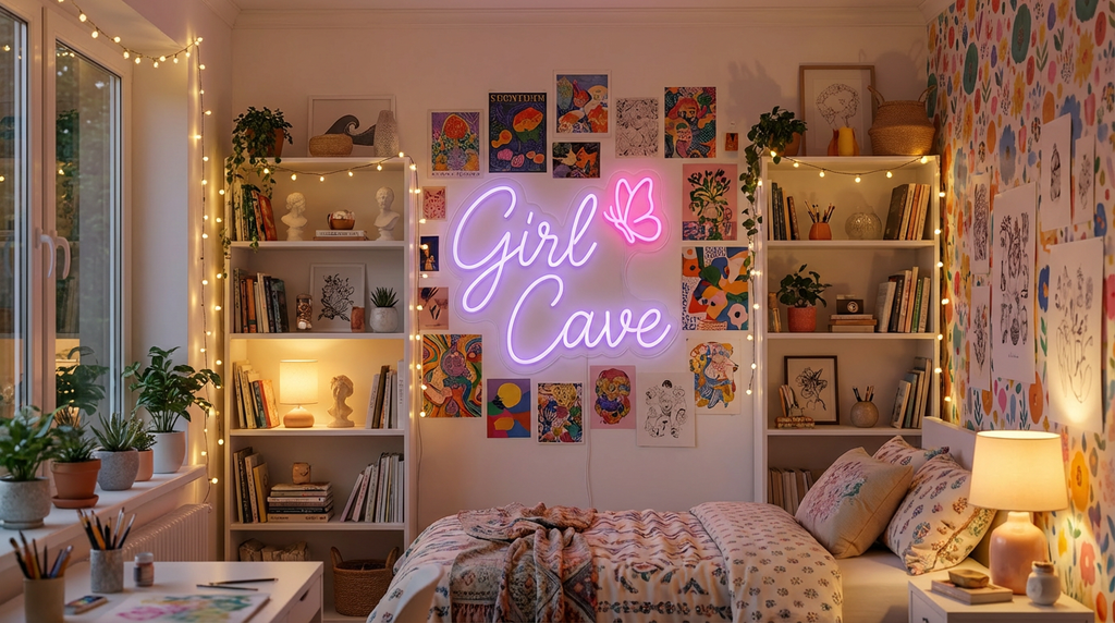 Custom Name Neon Sign For Kids Bedroom | Personalized Gift For Kids | girl cave Decor