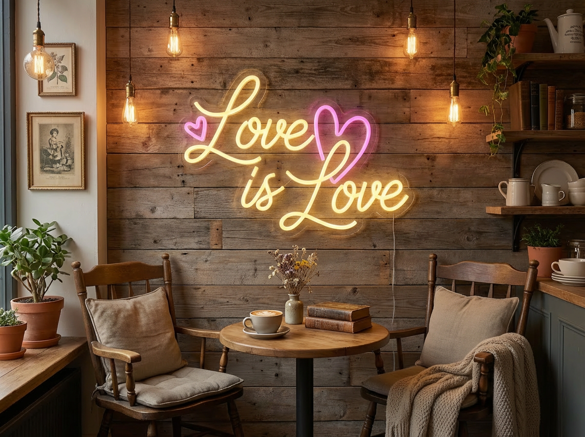 Custom Name  LED Neon Sign | Personalized for Bedroom Decor | Love Neon Sign