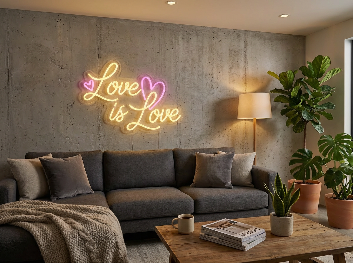 Custom Name  LED Neon Sign | Personalized for Bedroom Decor | Love Neon Sign