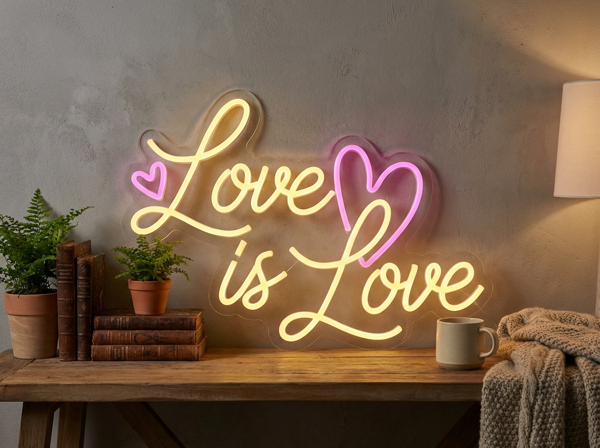 Custom Name  LED Neon Sign | Personalized for Bedroom Decor | Love Neon Sign