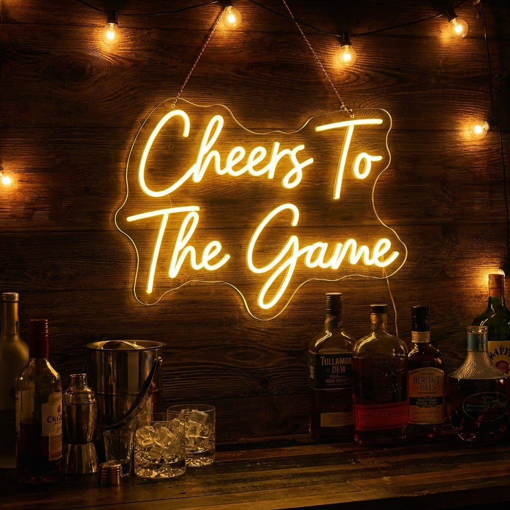 Custom Name LED Neon Sign | World Cup Decor, Home Bar LED Sign
