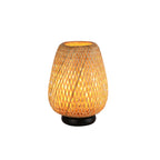 Woven Rattan Table Lamp for Bedroom & Living Room