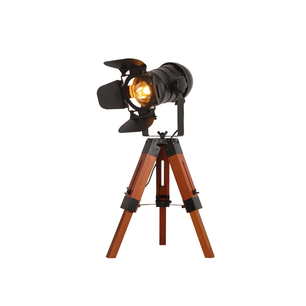 Adjustable Vintage Film-Style Table Lamp for Studio