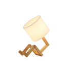 Adjustable Wood Beside Table Lamp for Bedroom