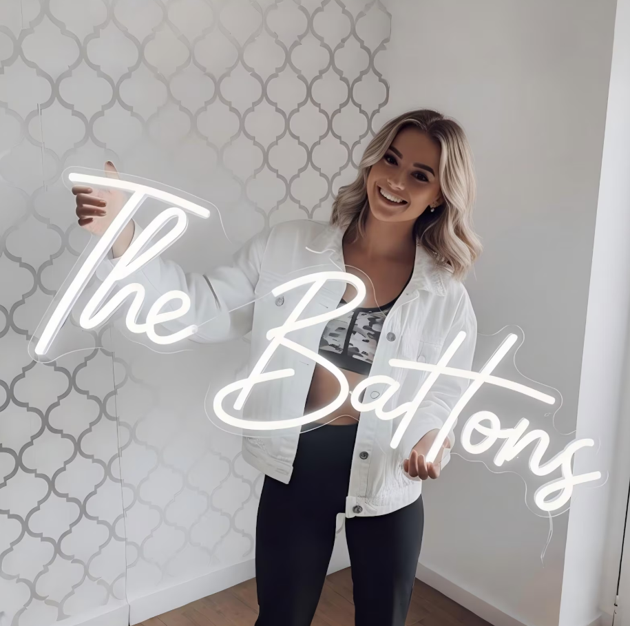 Custom Name  LED Neon Sign | Personalized for Wedding,Bedroom Decor | Last Name Neon Sign