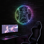Custom Baseball Bat Neon Sign | Bedroom Decor