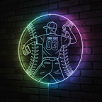 Custom Baseball Bat Neon Sign | Bedroom Decor