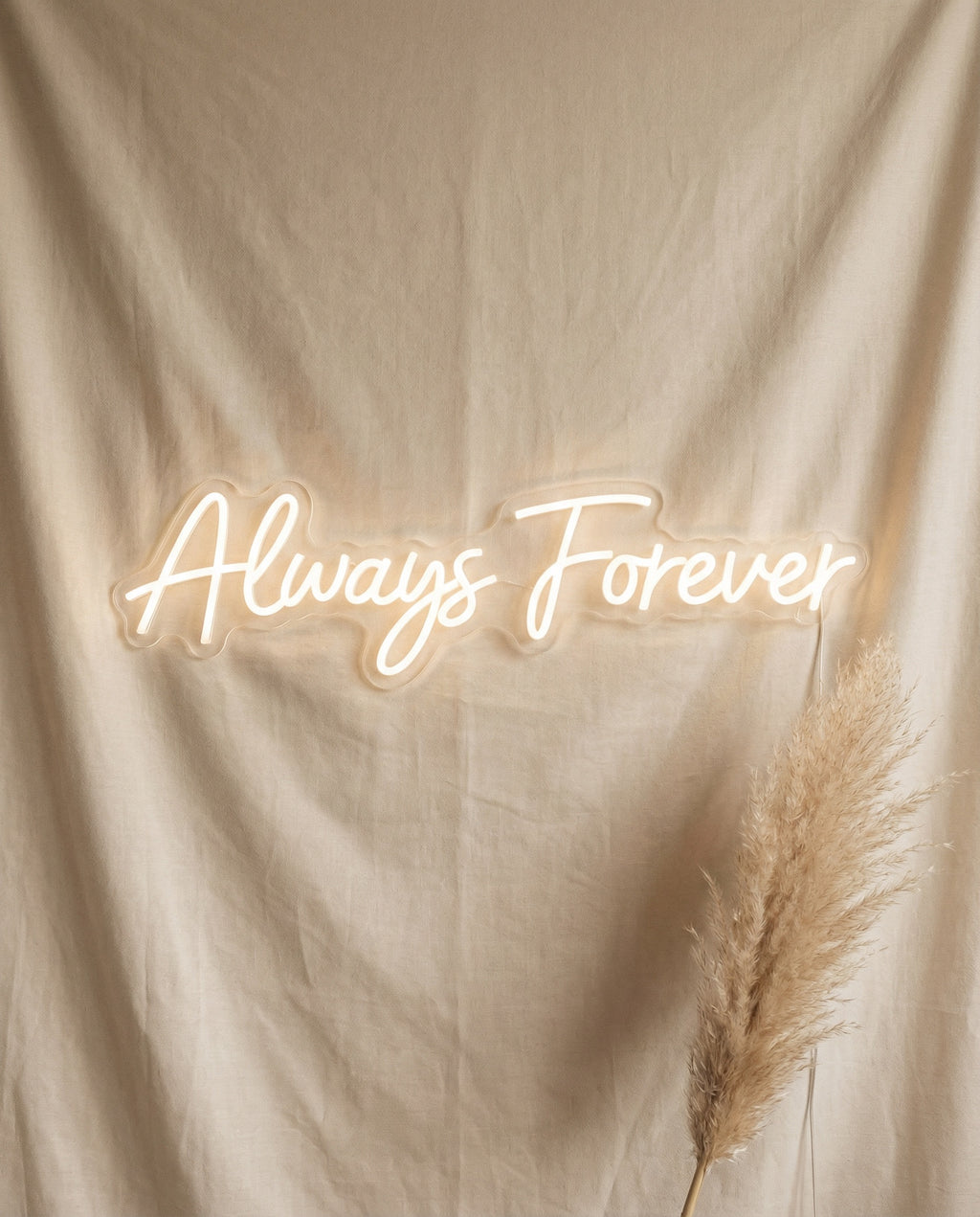 Always Forever Wedding Name LED Neon Sign