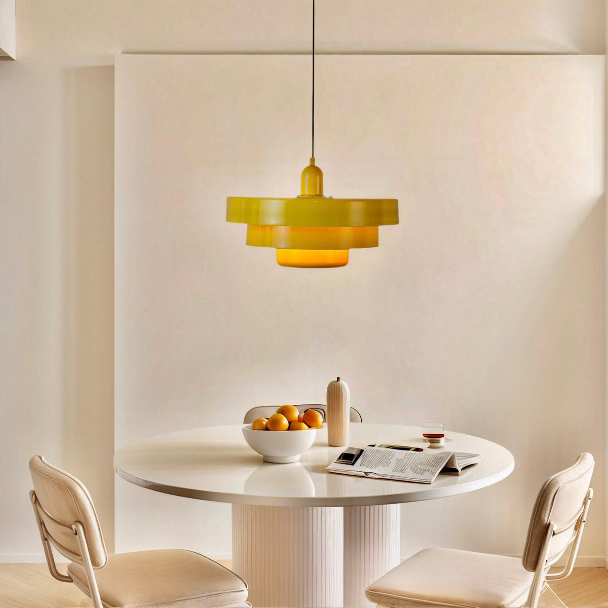 Modern Yellow Pendant Light for Dining Room