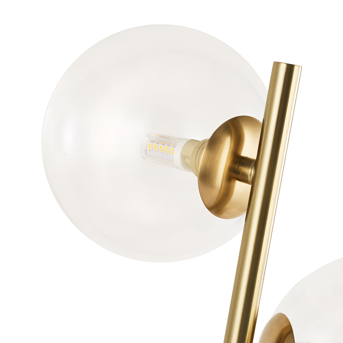 Modern G9 Table Lamp with Glass Shades for Bedroom