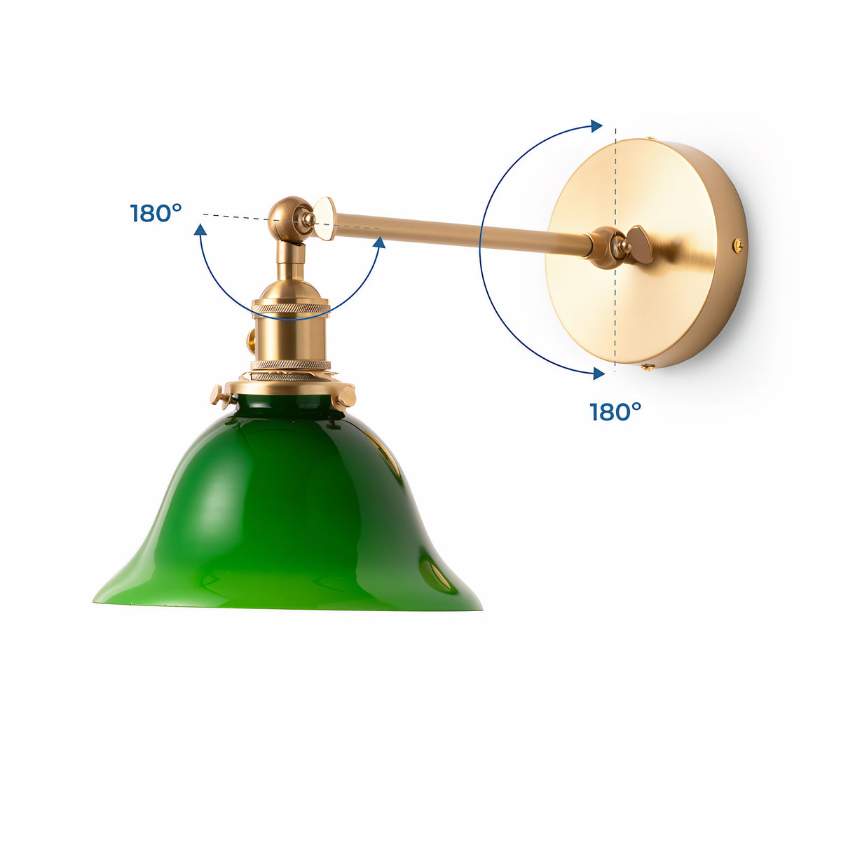 Green Mid Century Modern Sconce for Bedroom
