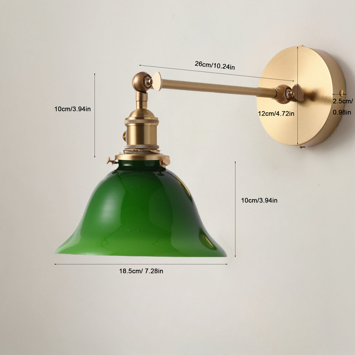 Green Mid Century Modern Sconce for Bedroom