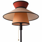 Layered Shade Floor Lamp with Pull Chain