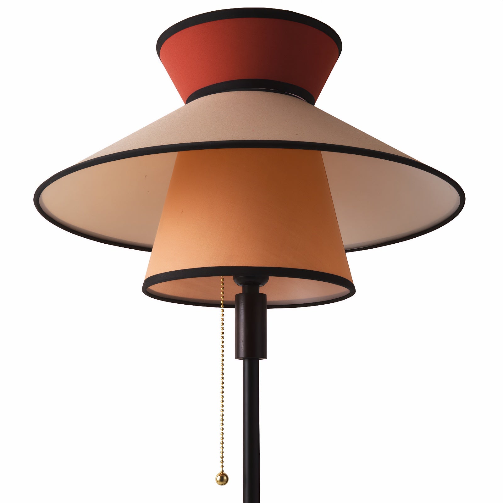 Layered Shade Floor Lamp with Pull Chain