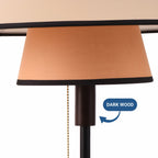 Layered Shade Floor Lamp with Pull Chain