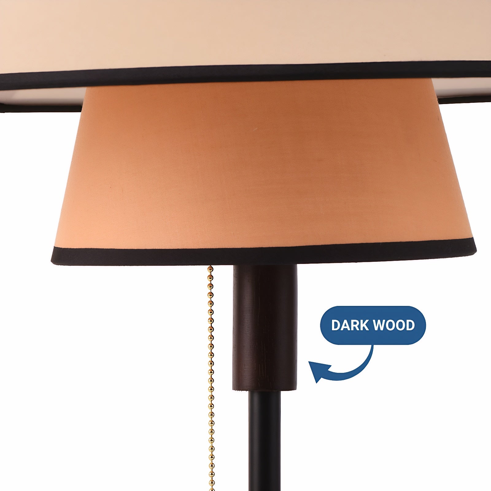 Layered Shade Floor Lamp with Pull Chain