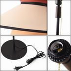 Layered Shade Floor Lamp with Pull Chain