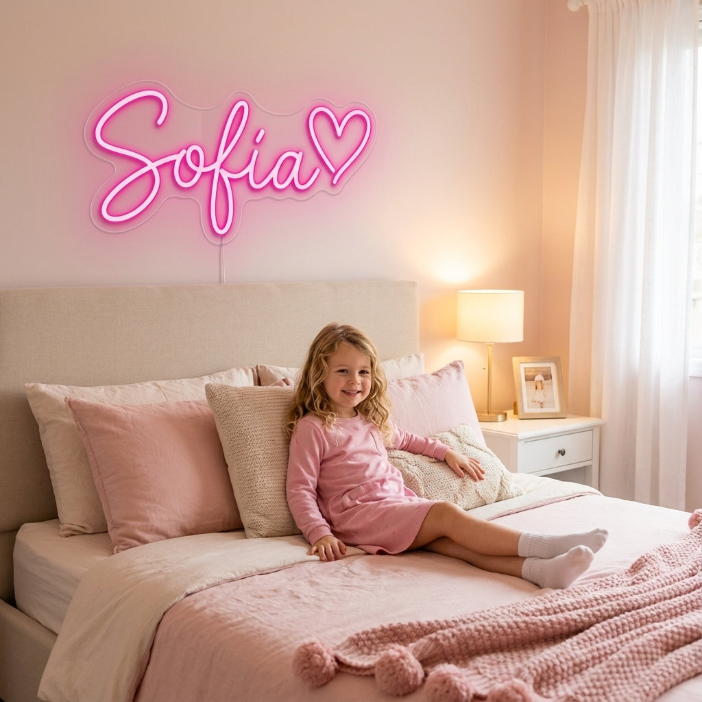 Custom Neon Sign For Kids Bedroom | Custom Name Neon Sign | Bedroom Decor | Personalized Gift For Kids | Kids Room Decor