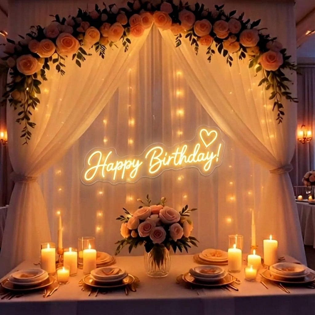 Custom Name Neon Sign |  Personalized Celebration Sign | Party Decor