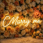 Custom Name  LED Neon Sign | Marry Me Neon Sign