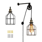 Adjustable Industrial Sconce Lighting for Bedroom