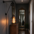 Adjustable Industrial Sconce Lighting for Bedroom