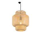 Natural Bamboo Hanging Light for Readding Corner