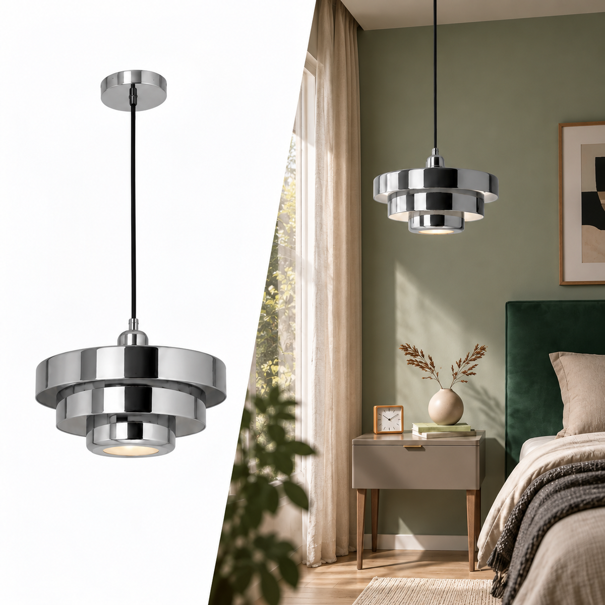 Modern Yellow Pendant Light for Dining Room