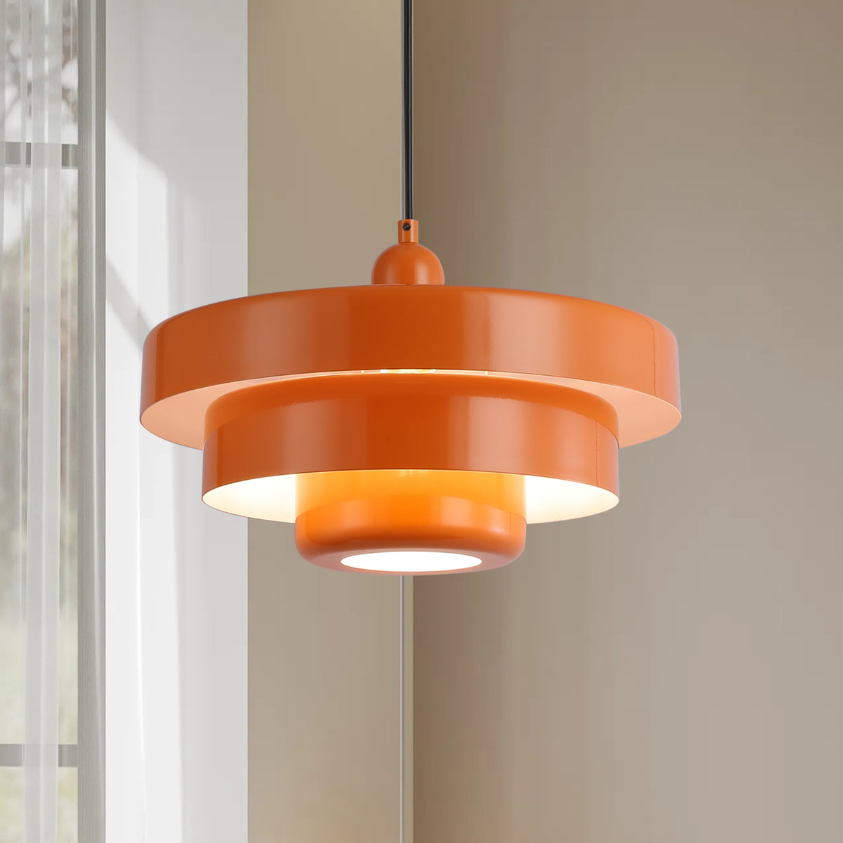 Modern Yellow Pendant Light for Dining Room