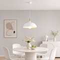 White Metal Dome Pendant Lamp for Kitchen