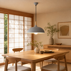 White Metal Dome Pendant Lamp for Kitchen