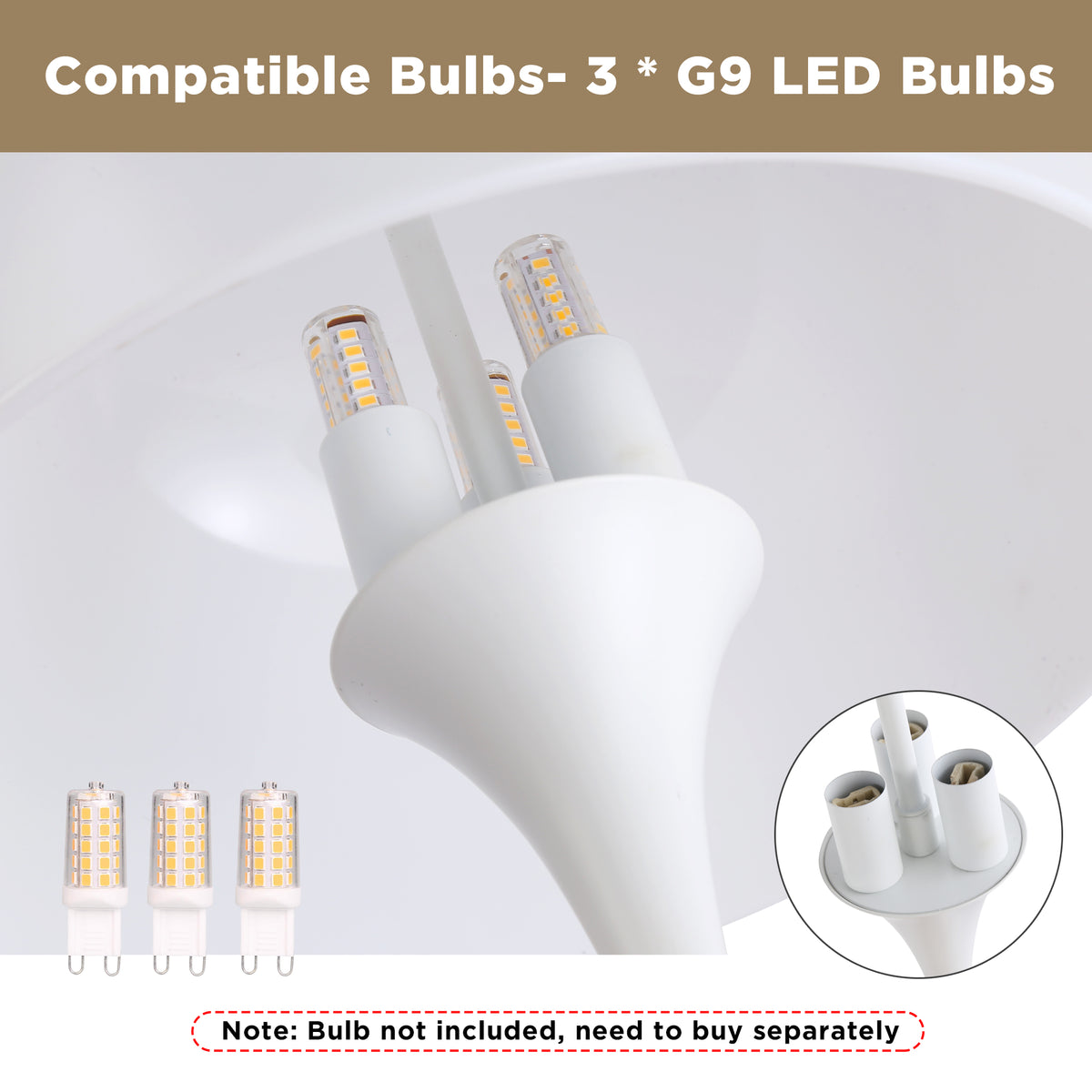 White Mushroom Modern Bedside Lamp for Bedroom