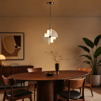 White Modern Pendant Light for Bedroom