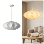 White Saucer Crisscross Bubble Pendant Light For LivingRoom