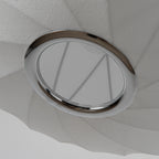 White Saucer Crisscross Bubble Pendant Light For LivingRoom