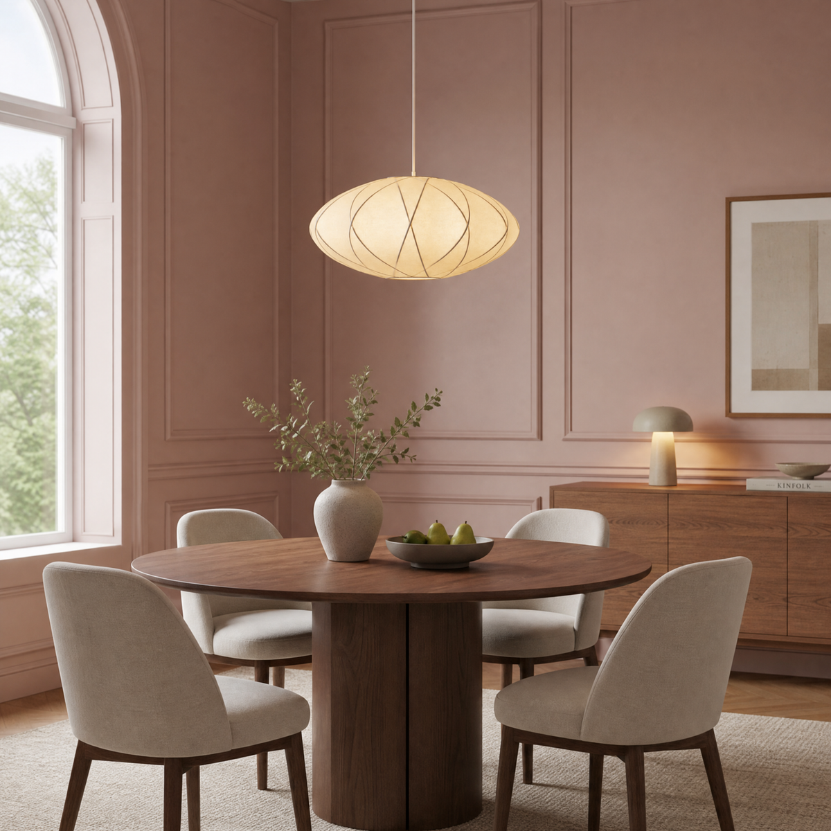 White Saucer Crisscross Bubble Pendant Light For LivingRoom