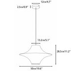 White Saucer Crisscross Bubble Pendant Light for Dining Room