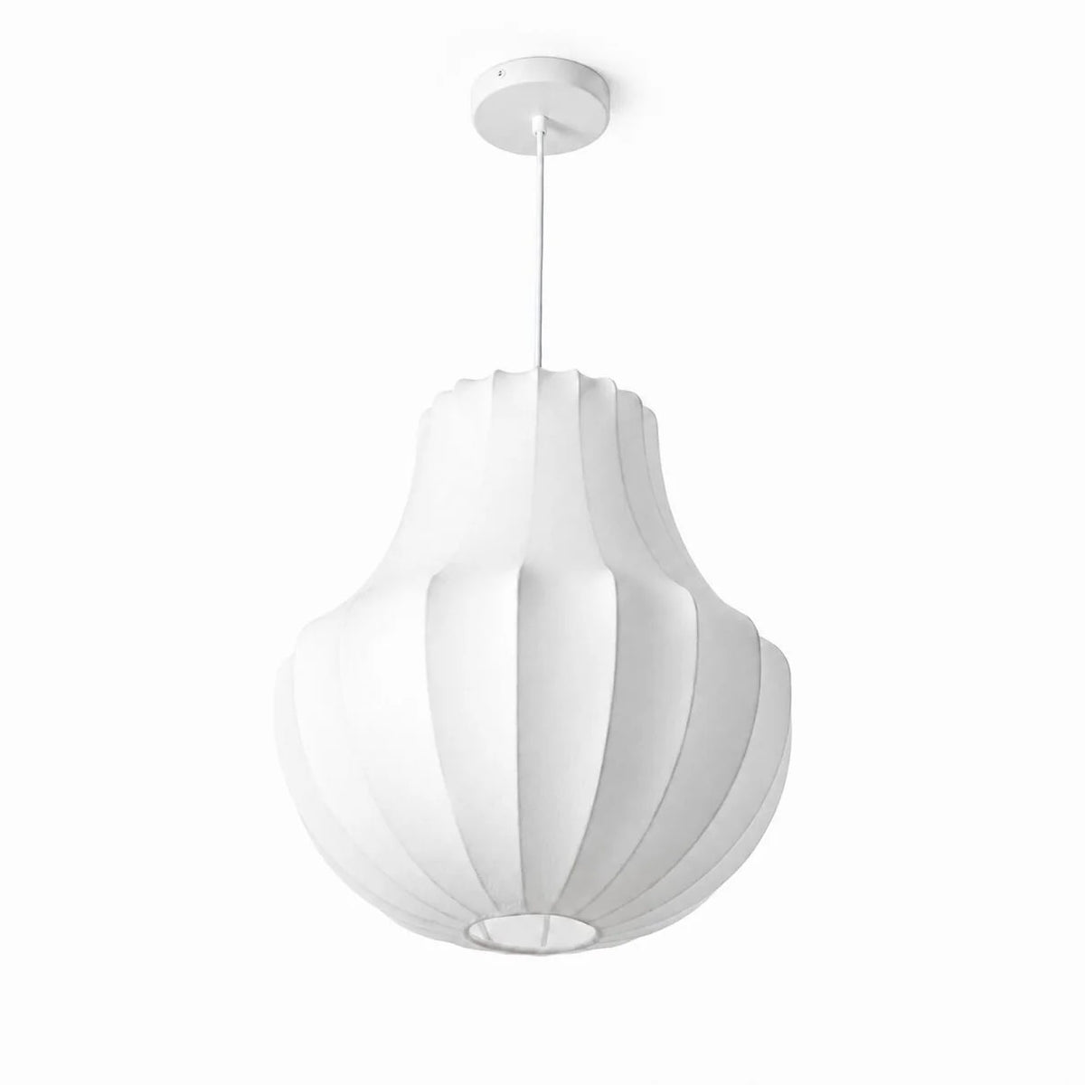 White Modern Lantern Pendant Light for Reading Corner