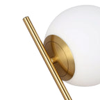 Mid Century Modern Wall Sconce with Glass Globes