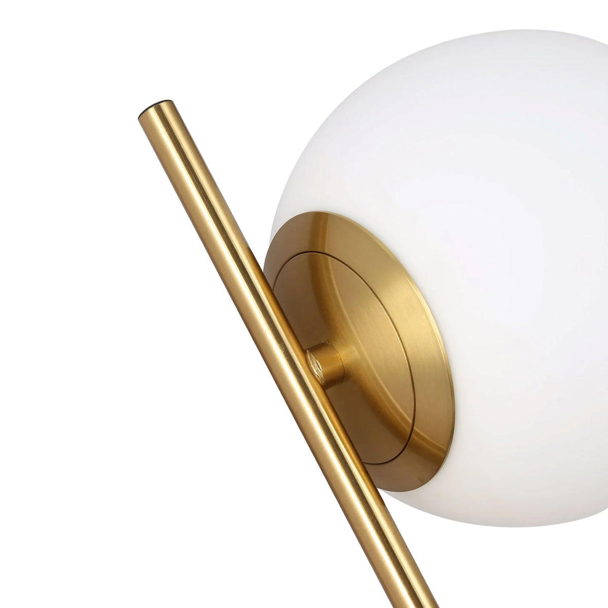 Mid Century Modern Wall Sconce with Glass Globes