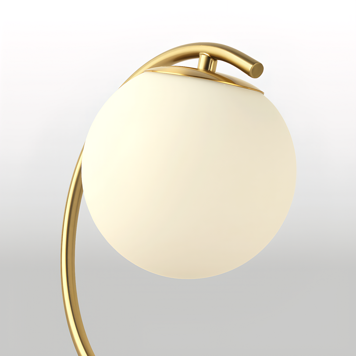 Modern White Globe Lamp for Bedroom