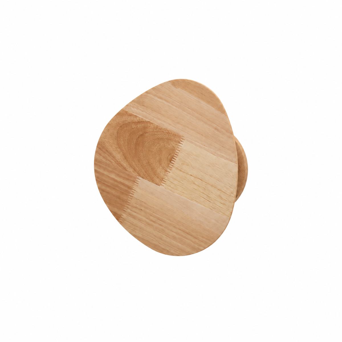 Irregular Wood Wall Sconce with Warm LED Halo Backlight for Bedroom