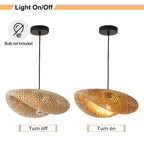 Natural Bamboo Bird Nest Pendant Lamp for LivingRoom